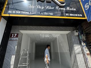 Cho thuê nhà nguyên căn mới 100%. mặt tiền sầm uất đường tân thắng. diện tích 4x30m, 1 lầu