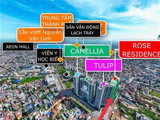 Vốn từ 600tr  quỹ vip 30 căn 1,5pn2pn3pn toà rose  hoàng huy cmc vay 0% trong 24t  ck tới 6%
