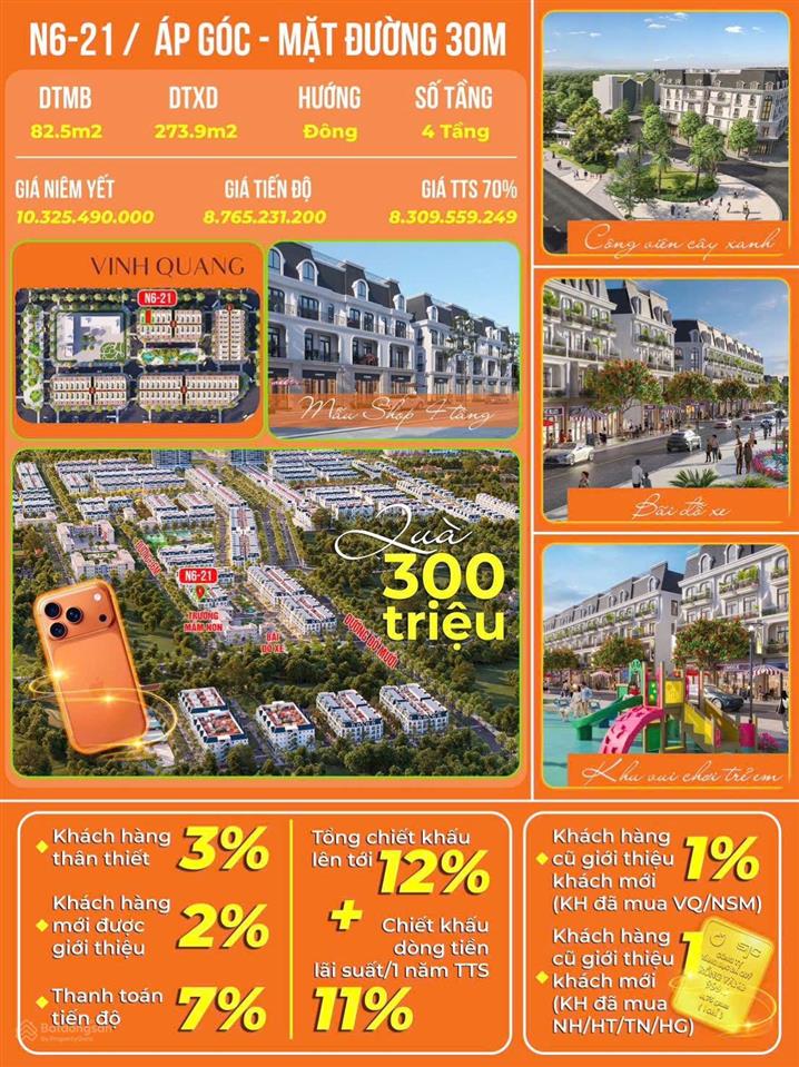 C. khấu 33% tts 7,1 tỷ 5 tầng  90m2 đối diện noxh  hoàng huy new  mt 6m vốn 3 tỷkinh doanh tốt