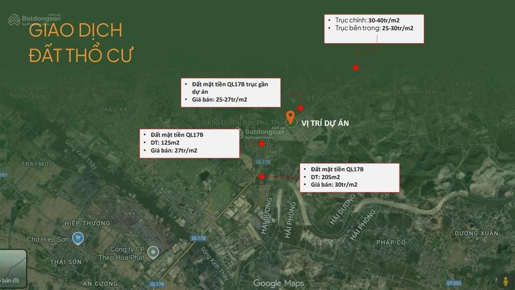 Tin được không 15,5tr/m2 đất sổ đỏ 90m2 đường 17m  cạnh hồ 5,5ha  phú thứ park hill  hp vay 70%