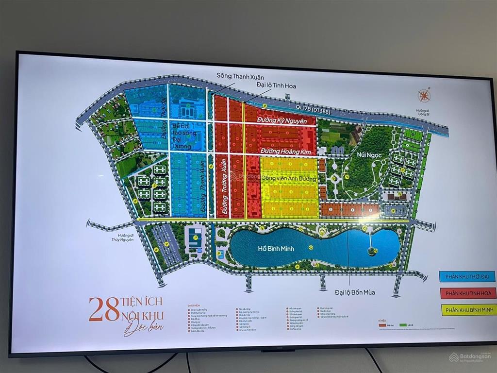 Tin được không 15,5tr/m2 đất sổ đỏ 90m2 đường 17m  cạnh hồ 5,5ha  phú thứ park hill  hp vay 70%