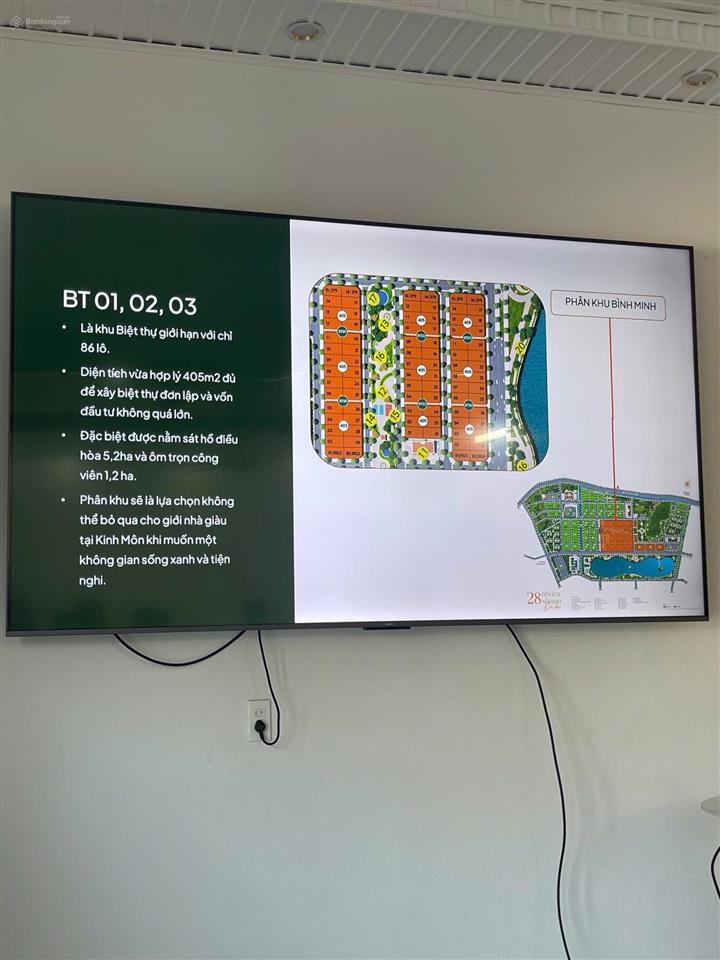 Tin được không 15,5tr/m2 đất sổ đỏ 90m2 đường 17m  cạnh hồ 5,5ha  phú thứ park hill  hp vay 70%