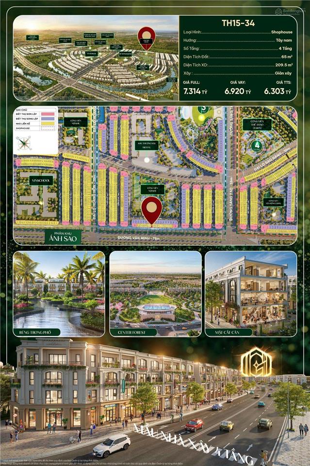 Vốn 1,5 tỷ có mặt đường 78m (vành đai 2) nhà 65m2  4 tầng vin dương kinh kinh doah tốttts 6,3 ty