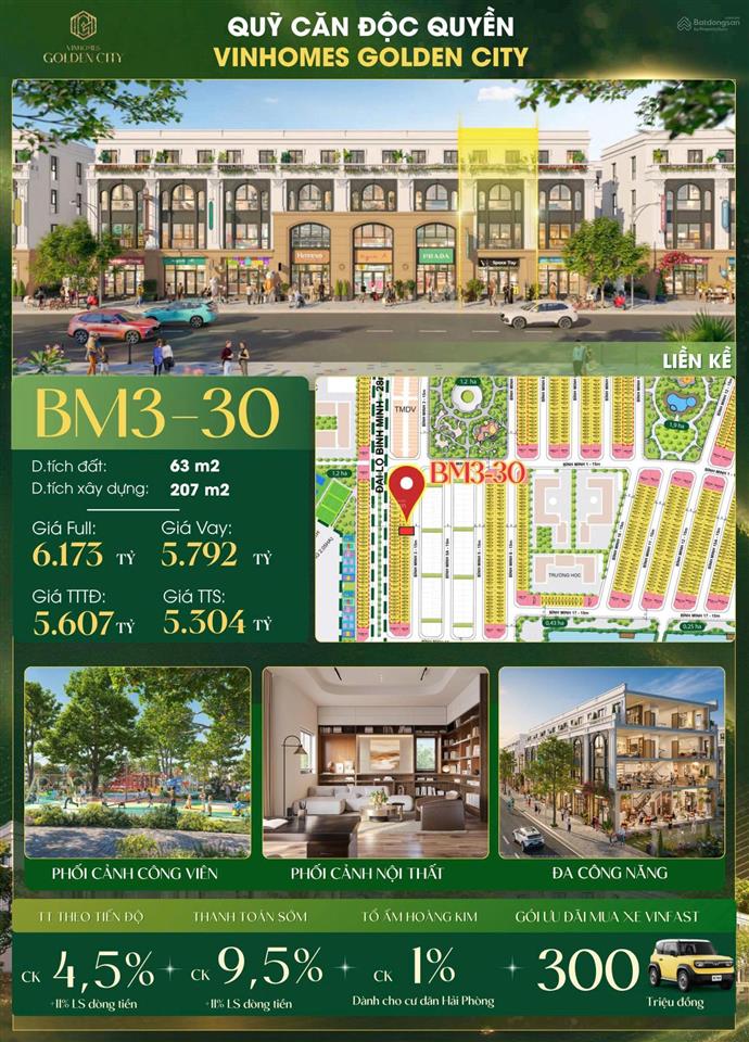 Vốn 1,5 tỷ có mặt đường 78m (vành đai 2) nhà 65m2  4 tầng vin dương kinh kinh doah tốttts 6,3 ty