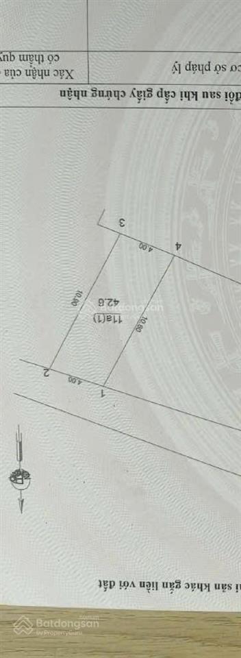 Bán đất tại trâu quỳ, 7,5 tỷ, 43 m2, khu vực tiềm năng