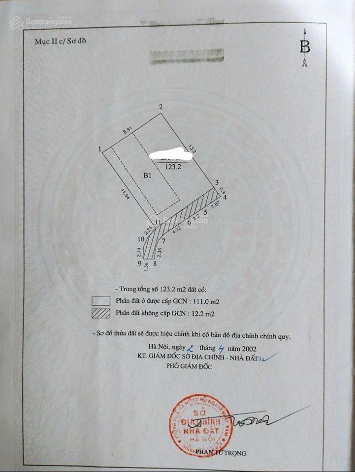 Bán mảnh đất triều khúc dt 123m2, mt 8m, ô tô, ngõ thông, xây ccmn đẹp, giá 19 tỷ