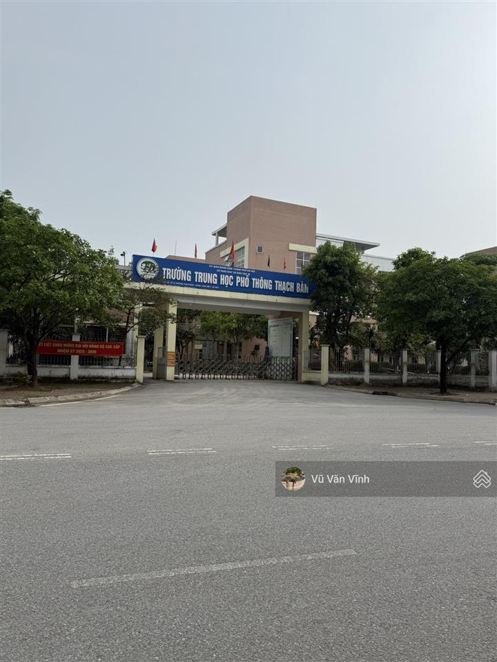 Bán đất cạnh trường cấp 3 thạch bàn, 2 mặt tiền ô tô, 60m2, mặt tiền 5m, giá 11.5 tỷ