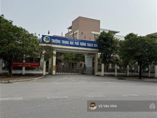 Bán đất cạnh trường cấp 3 thạch bàn, 2 mặt tiền ô tô, 60m2, mặt tiền 5m, giá 11.5 tỷ