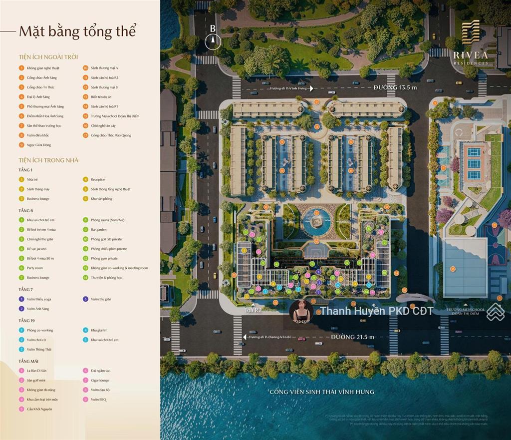 Cc rivea hà nội  quỹ căn hiếm, 4 tầng hầm, tiêu chuẩn 5 sao trực tiếp cđt