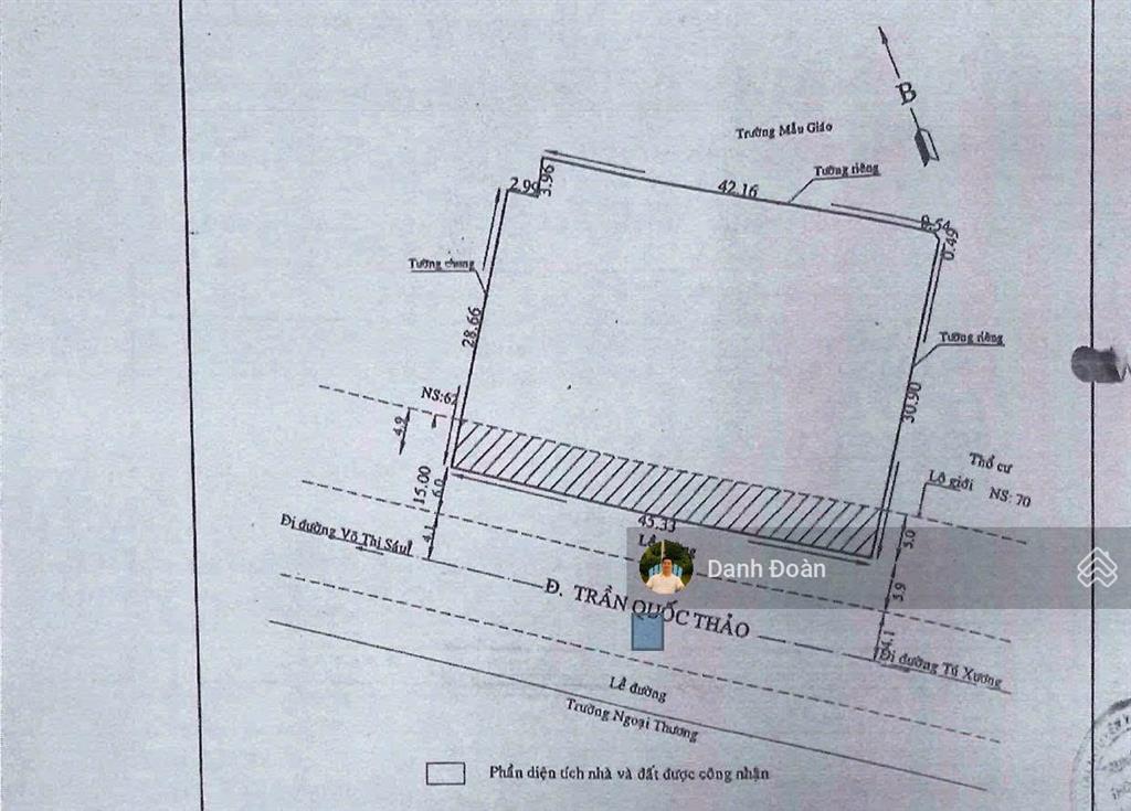 Vị trí vàng khang hiếm mt trần quốc thảo q3|1.215m2 ngang 45m|xây dựng cao tầng| giá 70% thị trường