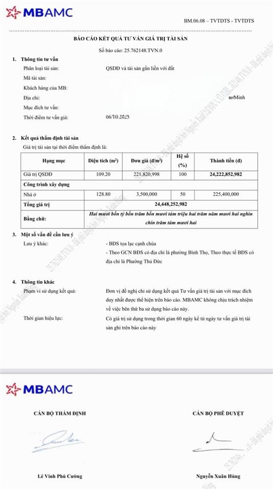 Mặt tiền đặng văn bi 109m2(5.5x20)  ngân hàng định giá 24.4 tỷ  chủ bán 22.8 tỷ