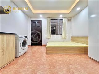 Studio full nt mới 100% rộng 30m2 chu văn an  máy giặt riêng