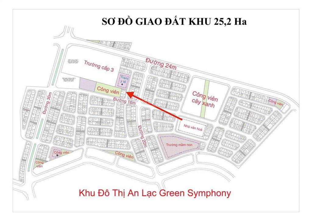 Chính chủ bán lô 60m2 hai mặt thoáng vị trí trung tâm gần công viên và trường cấp 3 giá tốt nhất