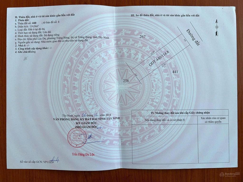 Chính chủ lô cặp cạnh chợ trảng bàng dt 10x23 full thổ  đất ở đô thị, đường nguyễn du, shr, 700tr