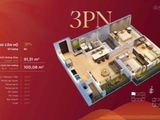 Bán căn hộ 3pn + 2wc giá thỏa thuận tại bv diamond hill thái nguyên, 100m2