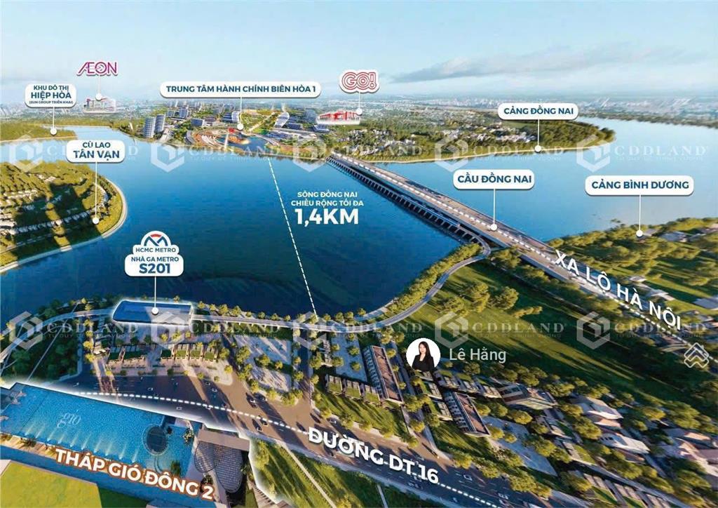 Căn góc 75m2 the gió riverside