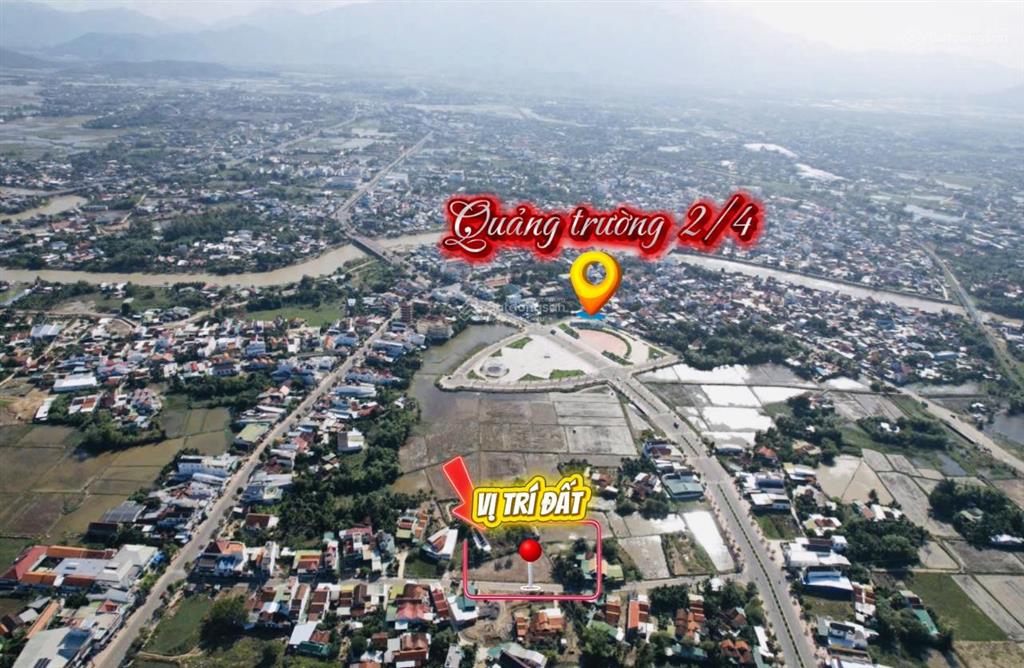 Bán lô đất đường nhựa thông 2/4 và trần quí cáp, cách quảng trường 2/4 ninh hoà 500m