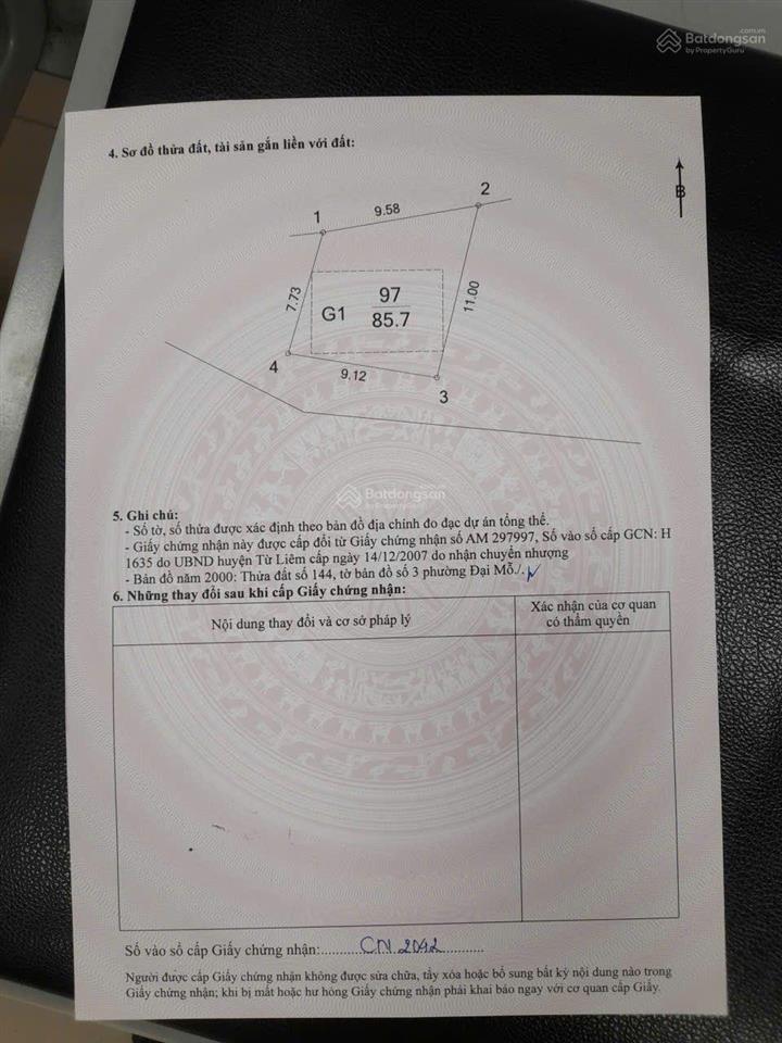 Bán đất 86m2 tại quang tiến,nam từ liêm, 5 phút sang sân mỹ đình giá có 15,2 tỷ, xe tải đỗ cửa .