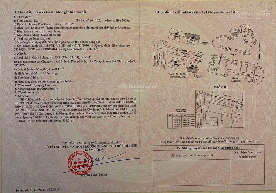 Bán căn penthouse hai mặt view sông, 503.5m2, giá chỉ 18,9 tỷ, sổ hồng, nh hỗ trợ vay. 0902 747 ***