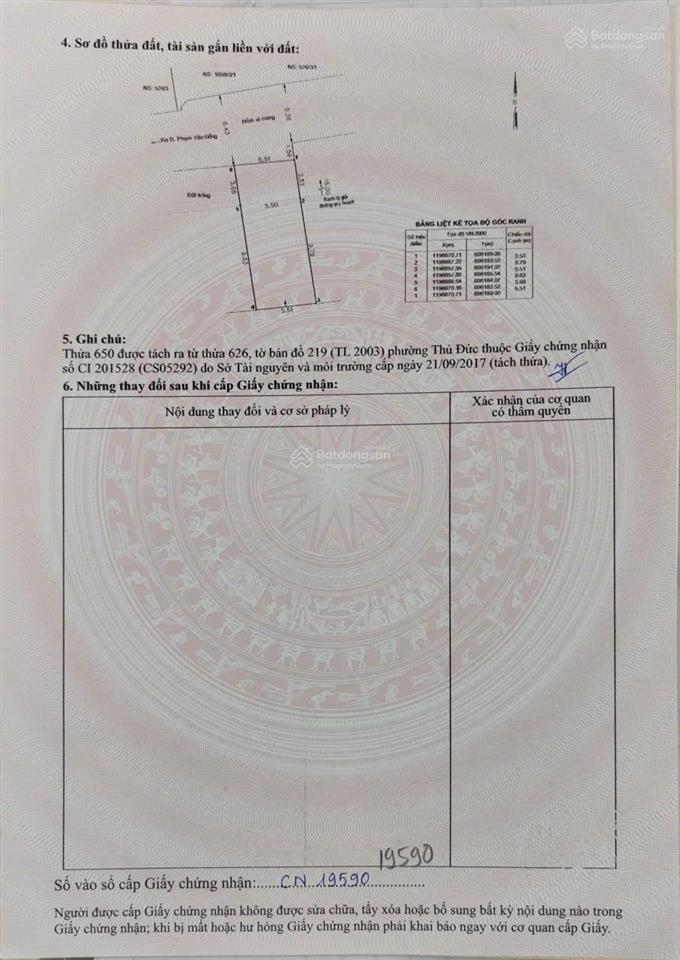 Bán đất phạm văn đồng, thủ đức gần gigamall chợ hiệp bình. shr, xây cao tầng