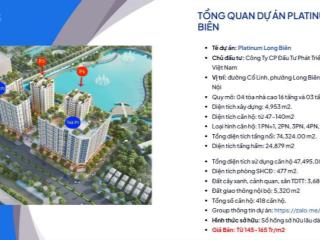 Chính chủ cần bán căn ngoại giao 3 ngủ dự án platium long biên