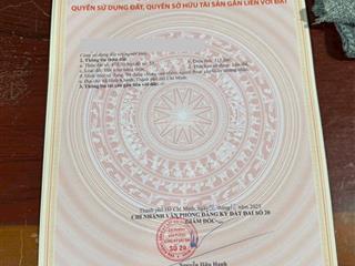 Bán đất thổ cư sau lưng ngân hàng argibank 1,6 tỷ, 154 m2, bình khánh, hcm