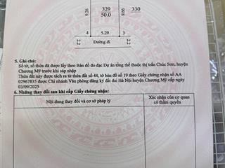 Bán 2 mảnh đất 50m2 chúc sơn chương mỹ, oto đỗ cửa giá 3,4 tỷ . 0989 462 ***