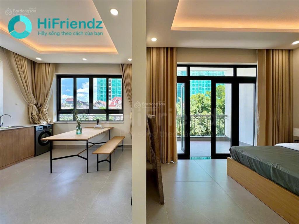 Căn hộ 1pn ban công full nội thất ở đảo kim cương bao thoáng gần sala, tạ hiện, trần não