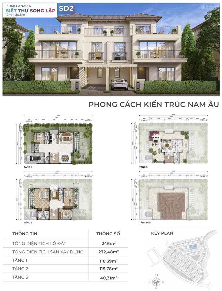 Mua trực tiếp từ nam long, nhà phố 2 mặt tiền khu canaria mới nhất izumi city. t. toán từ 12  36th