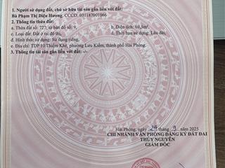 Đất chính chủ giá rẻ tại phường lưu kiếm. diện tích 70m2, chỉ 390 triệu