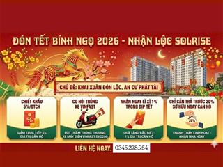 Chỉ 154 triệu  chạm tay ngay giấc mơ an cư tại solrise nhơn phú 2