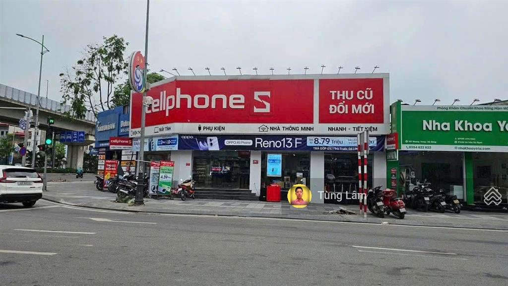 Mặt tiền 300m 2 mặt phố lớn quang trung cầu đơ, thu nhập 36 tỷ/năm, đất vuông tờ a4 (góc)