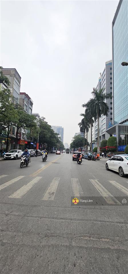 Mặt tiền 16m  building 8 tầng mặt vườn hoa trần thái tông, duy tân  kđt mới cầu giấy