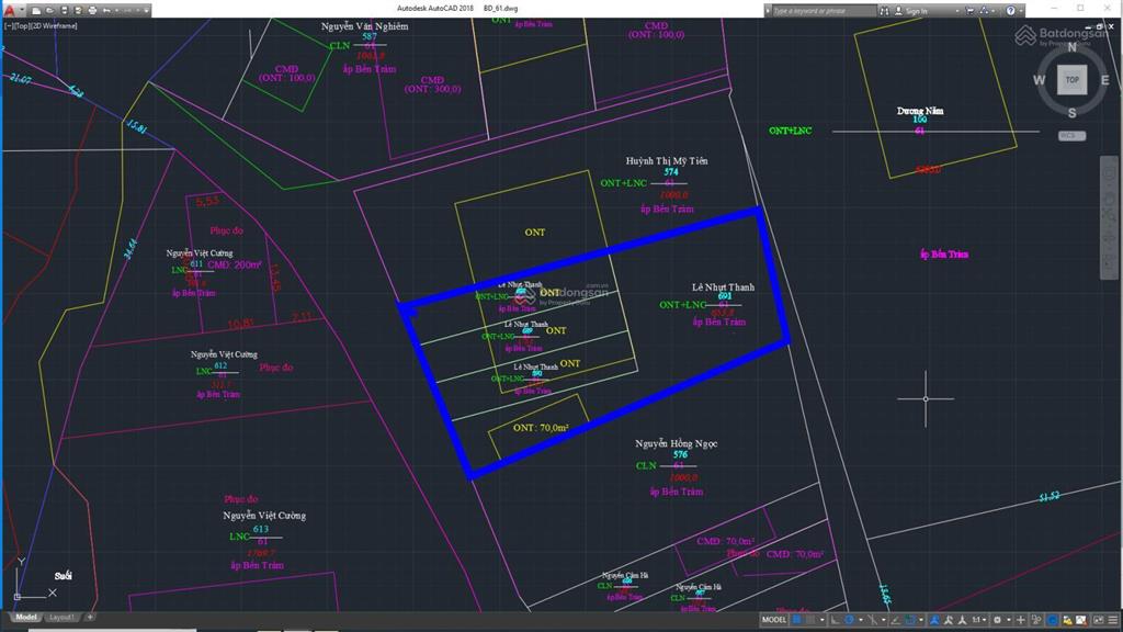 Bán 653.8m2 bến tràm, sổ đỏ có 70m2 thổ cư, lộ xóm lưu thông 7m, giá cực ngộp chỉ 3,5tr/m2