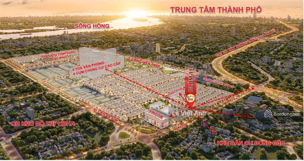 Bán shophouse dlbm11x vinhomes đan phượng  sát vincom  trục đại lộ