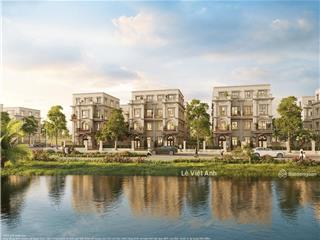 Biệt thự song lập view sông bình minh 228m² hướng tây nam sổ đỏ lâu dài