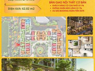 Giỏ hàng độc quyền la pura  tòa risa giá rẻ 62m đơn giá chỉ từ 43tr/m2