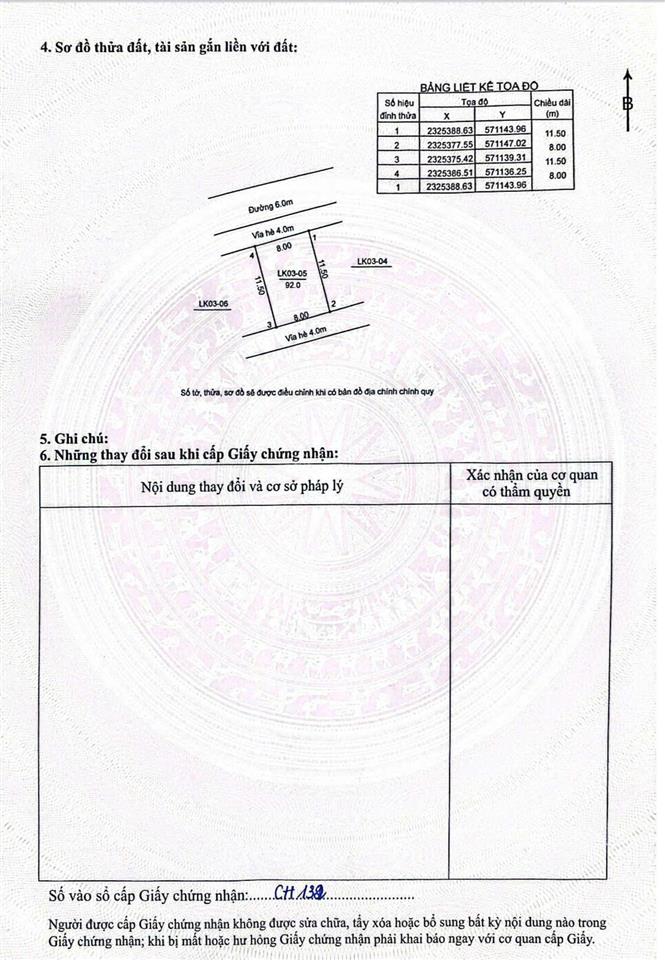 Chính chủ bán lô đất đấu giá tiền yên, dt 92m2, mt 8m, hướng đẹp, gần công viên, giá siêu tốt