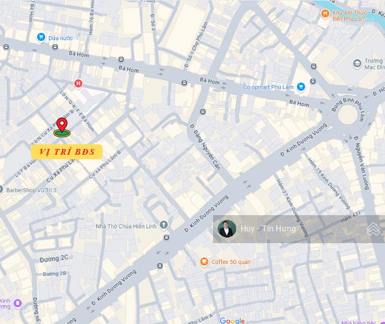 Bán nhà mt cư xá phú lâm b, 4 x 18m, 1 lầu, 8 tỷ. gần khu phố ẩm thực (tín hưng)