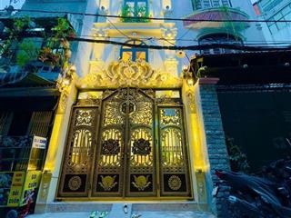 Nhà mới 4 tầng hẻm xe hơi thăng long , phường 4, tân bình. khu sân bay .dt 3,6 x 12m.