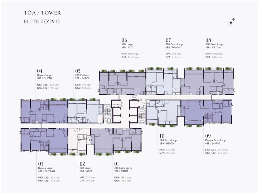 Chính chủ bán căn duplex elite tầng cây xanh đẹp nhất lumi hà nội, hướng đông nam, giá chỉ 22 tỷ