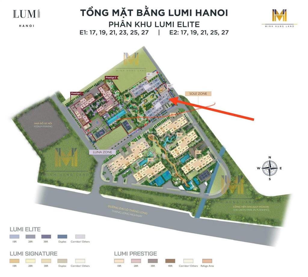 Chính chủ bán căn duplex elite tầng cây xanh đẹp nhất lumi hà nội, hướng đông nam, giá chỉ 22 tỷ