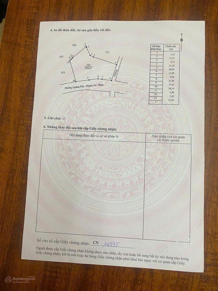 Bán đất tại xã đá bạc, châu đức, bà rịa vũng tàu, 590 triệu, 130 m2 chính chủ uy tín