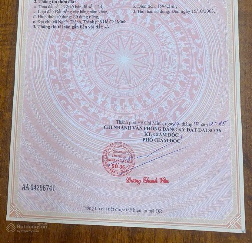 Bán đất tại xã đá bạc, châu đức, bà rịa vũng tàu, 590 triệu, 130 m2 chính chủ uy tín