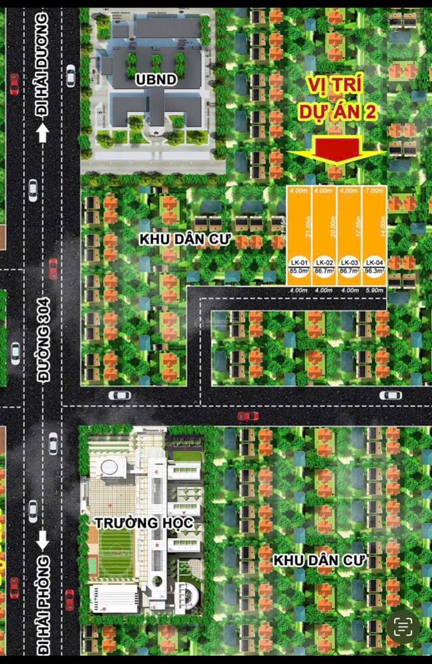 Sở hữu lô đất 96,3m2 chỉ 750tr tại câu thượng  an lão