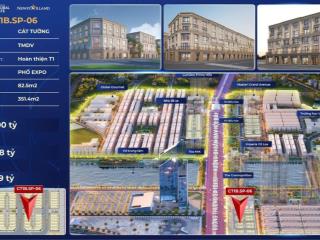 Siêu phẩm shophouse phố expo mã căn ct1b.sp06 đối diện 3 tòa cc mik 45t, 2 tòa vp 45t và 25 tầng