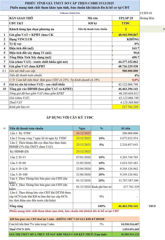 Liền kề thiên nga 1  tinh hoa vin cổ loa tn1, 99m2, mt 5.5m, 491m2 sàn, 5 tầng 1 tum, 1hầm, 33.9tỷ