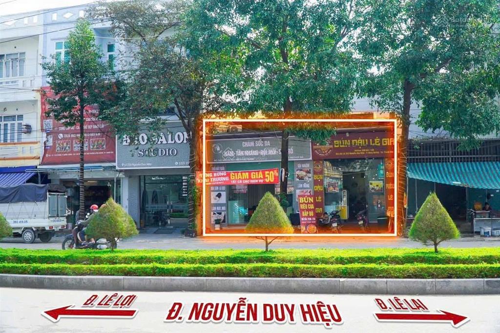 Bán nhà mặt tiền 9,5m chợ đầu mối thanh hóa