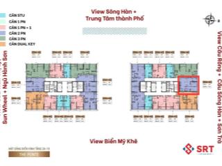 Ôm trọn cầu rồng phun lửa và sông hàn, căn hộ 2pn tầng 23 chỉ 100tr/m2,  em na 0932 509 *** hỗ trợ