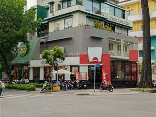 Cho thuê nhà mp hàm long, diện tích 100m2 x 5 tầng, mặt tiền 6.5m, thông sàn, thang máy